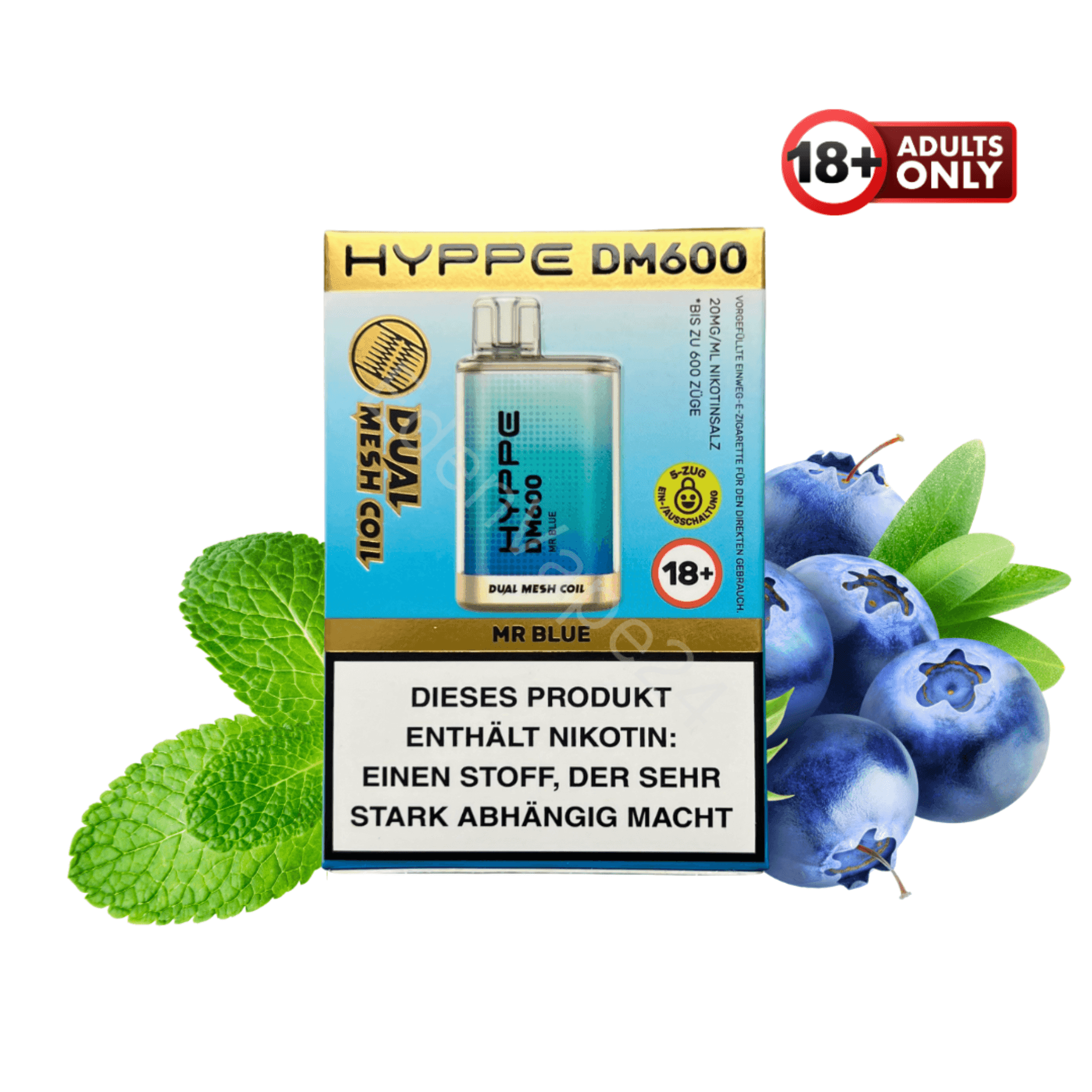 Flerbar HYPPE DM600 - Mr Blue - EdenVape24